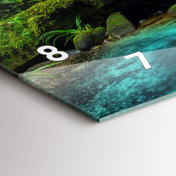 Horizontálne hodiny Vodopád Thajsko