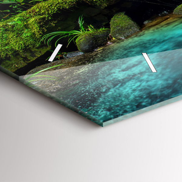 Horizontálne hodiny Vodopád Thajsko