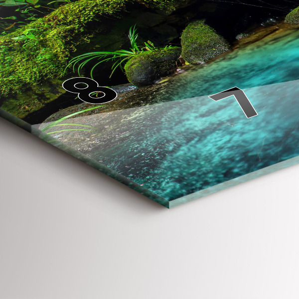 Horizontálne hodiny Vodopád Thajsko