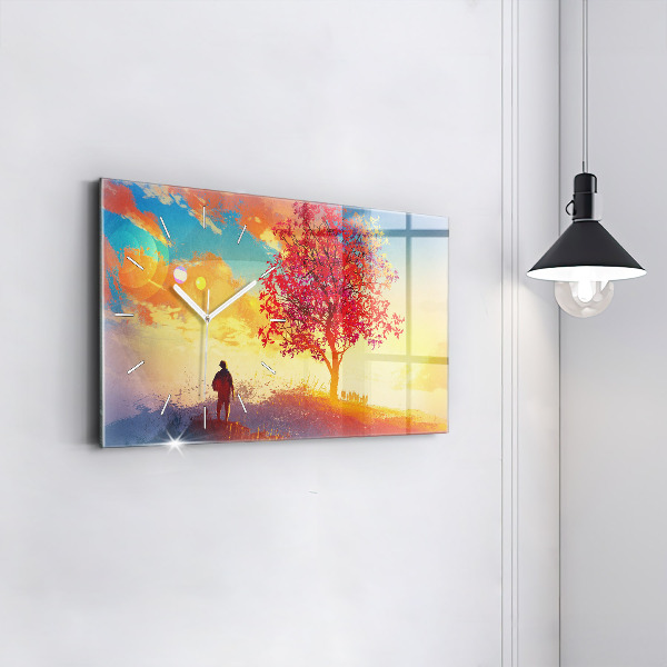 Horizontálne hodiny Jesenná Krajina