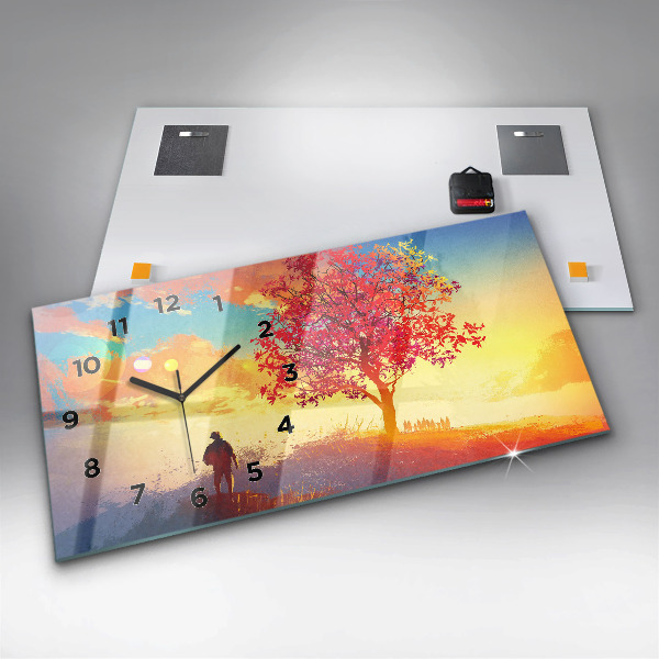 Horizontálne hodiny Jesenná Krajina