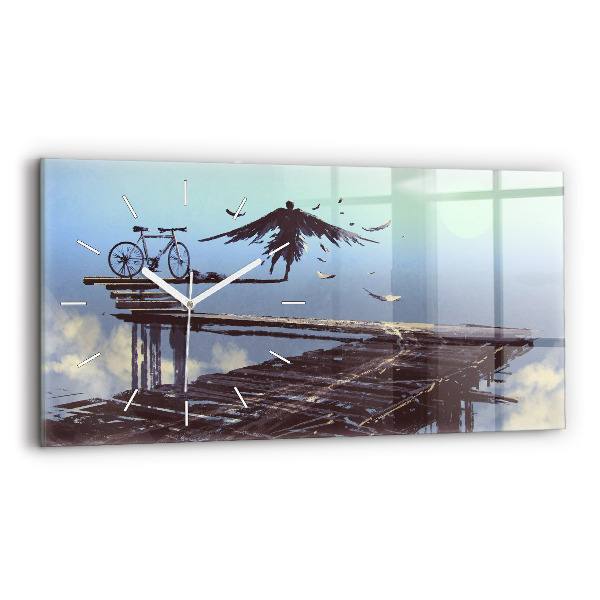 Horizontálne hodiny Angel Bicykel