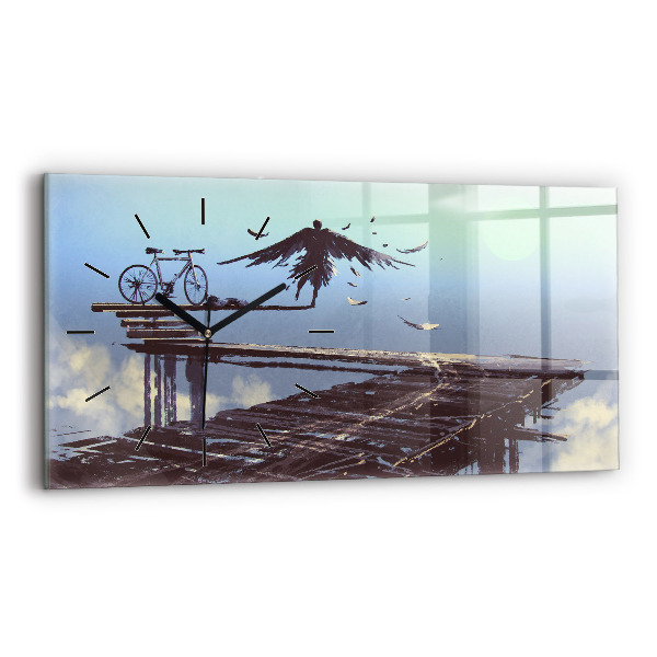 Horizontálne hodiny Angel Bicykel