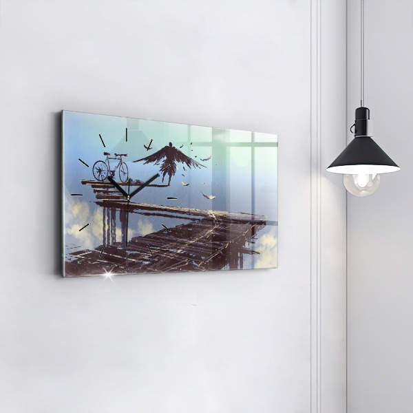 Horizontálne hodiny Angel Bicykel