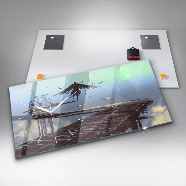 Horizontálne hodiny Angel Bicykel