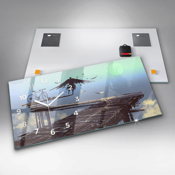 Horizontálne hodiny Angel Bicykel