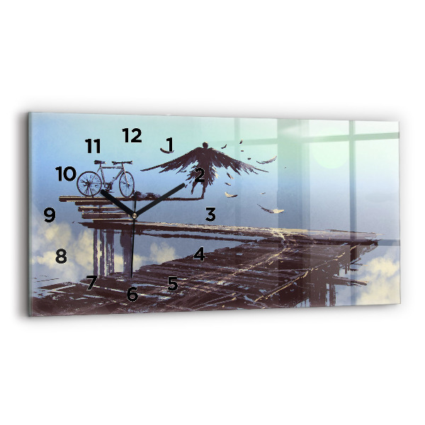 Horizontálne hodiny Angel Bicykel