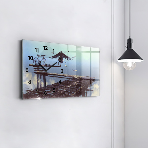 Horizontálne hodiny Angel Bicykel