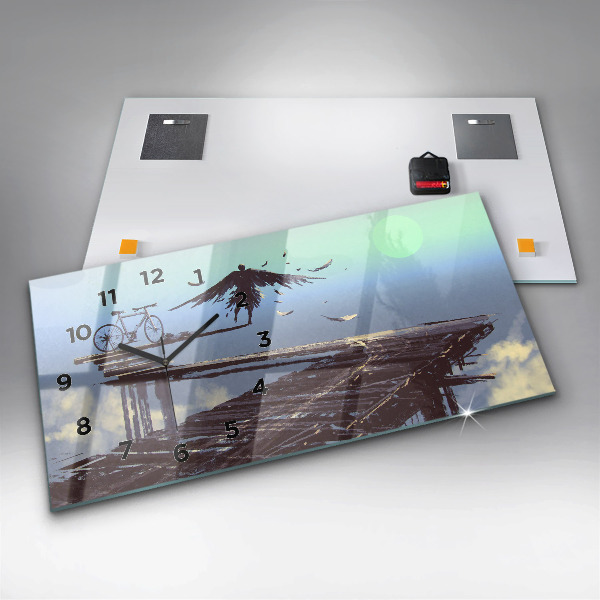 Horizontálne hodiny Angel Bicykel