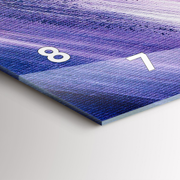 Horizontálne hodiny Textúra s akrylovou farbou