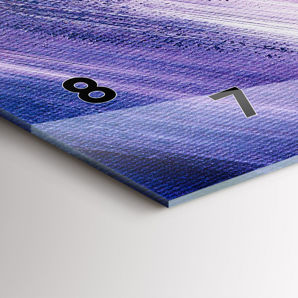 Horizontálne hodiny Textúra s akrylovou farbou