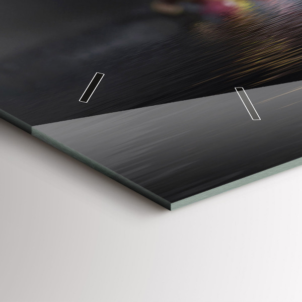 Horizontálne hodiny Kvet orchidey na vode