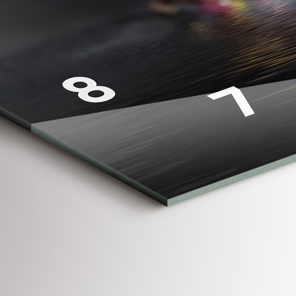 Horizontálne hodiny Kvet orchidey na vode