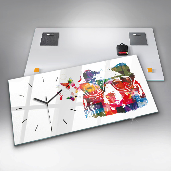 Horizontálne hodiny Medvedia hlava