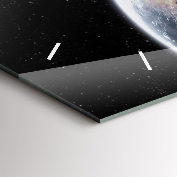 Horizontálne hodiny Zem Mesiac Slnko