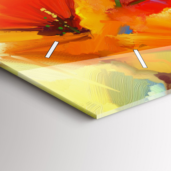 Horizontálne hodiny Farebné maky