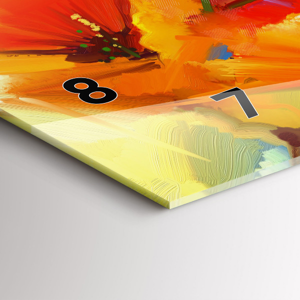 Horizontálne hodiny Farebné maky