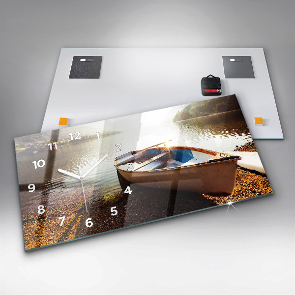 Horizontálne hodiny Pohľad na jazero