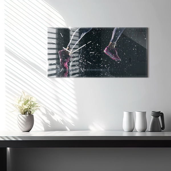 Horizontálne hodiny Zdravý životný štýl a beh