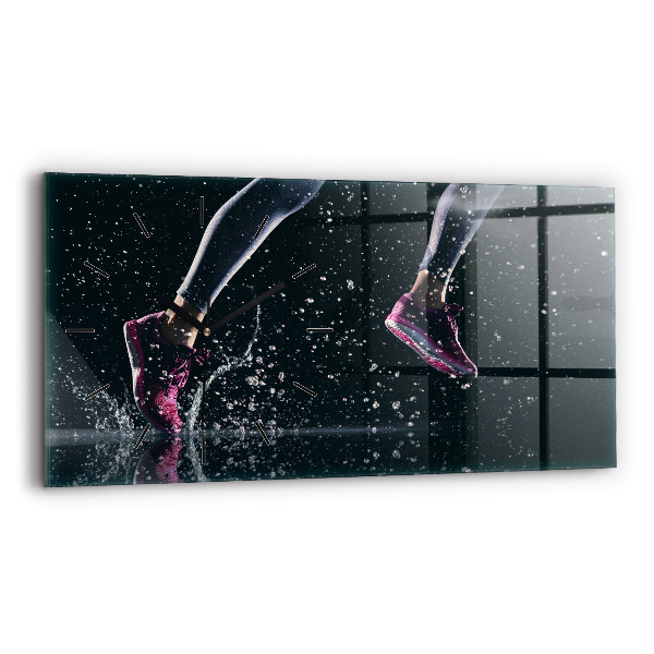 Horizontálne hodiny Zdravý životný štýl a beh