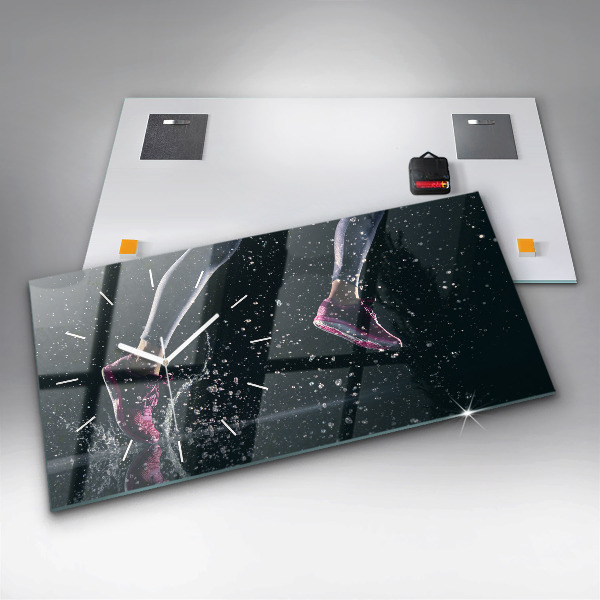 Horizontálne hodiny Zdravý životný štýl a beh