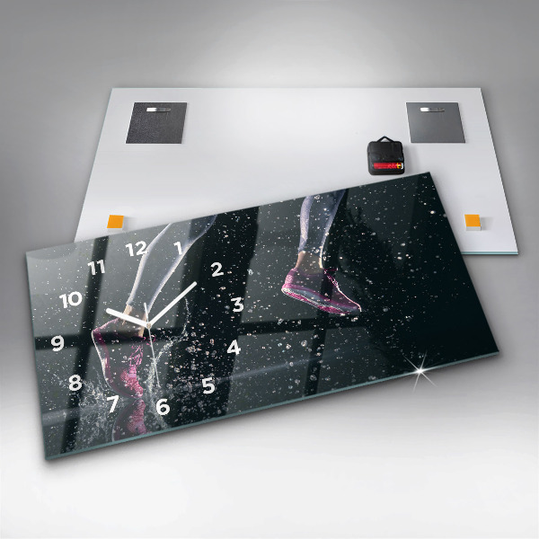 Horizontálne hodiny Zdravý životný štýl a beh