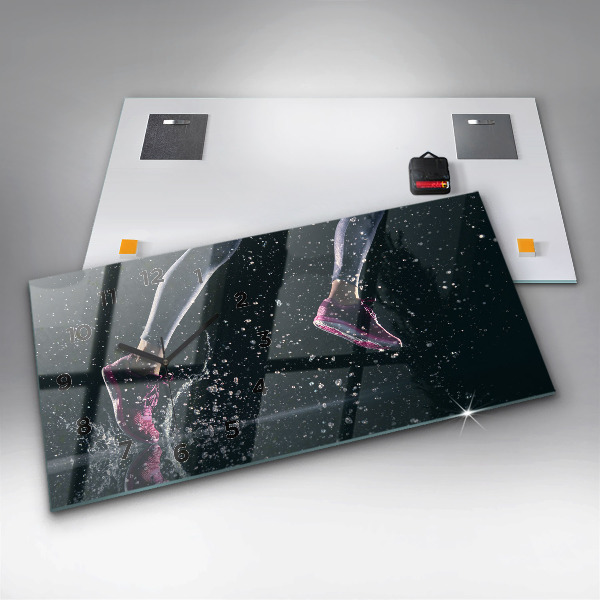 Horizontálne hodiny Zdravý životný štýl a beh