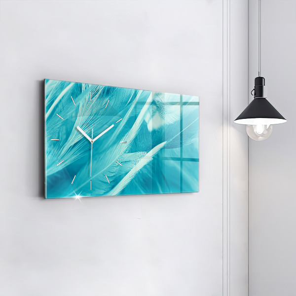 Horizontálne hodiny Zelený a tyrkysový vintage