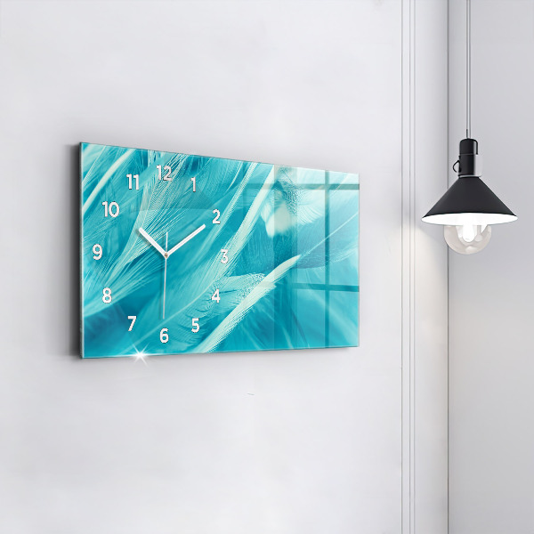 Horizontálne hodiny Zelený a tyrkysový vintage