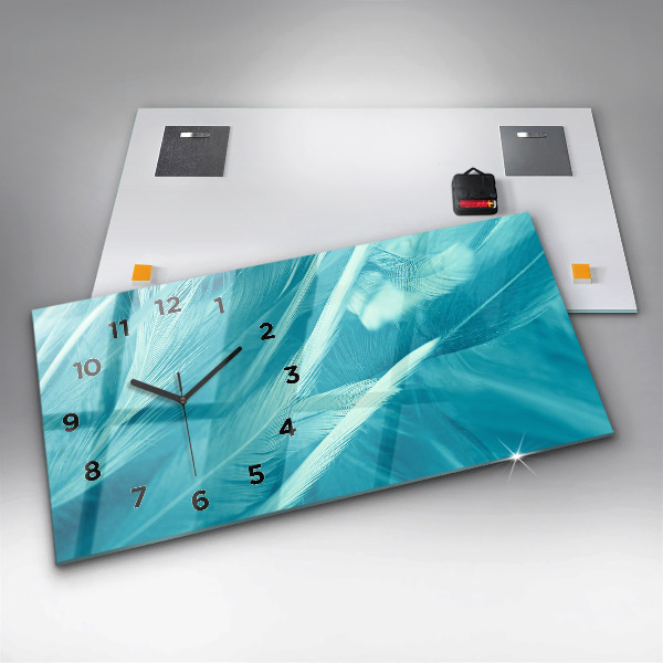 Horizontálne hodiny Zelený a tyrkysový vintage