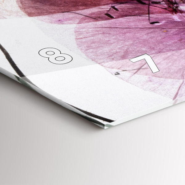 Horizontálne hodiny Suché kvety maku