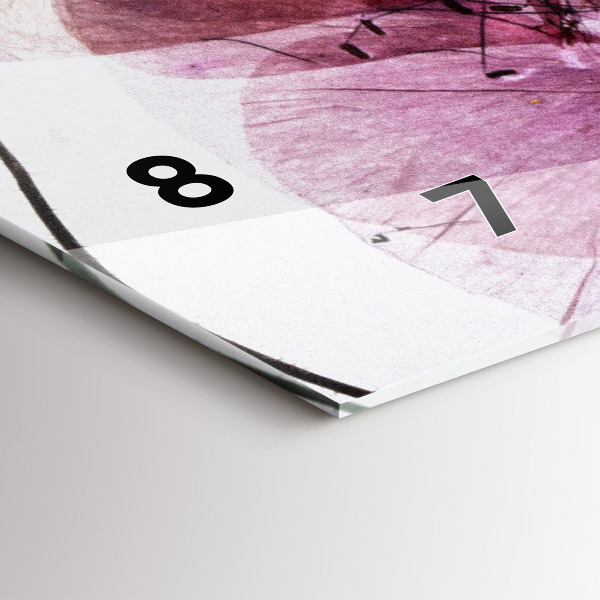 Horizontálne hodiny Suché kvety maku