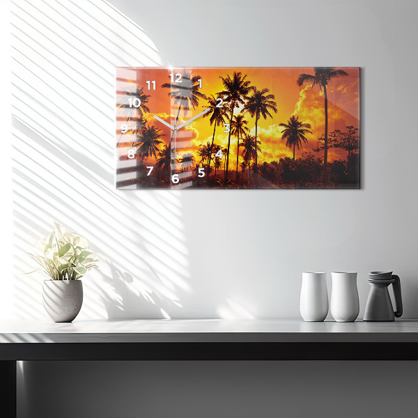 Horizontálne hodiny Pláž Thajsko Klong Prao