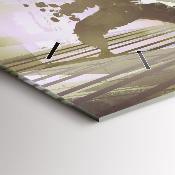 Horizontálne hodiny Boj robota a samuraja