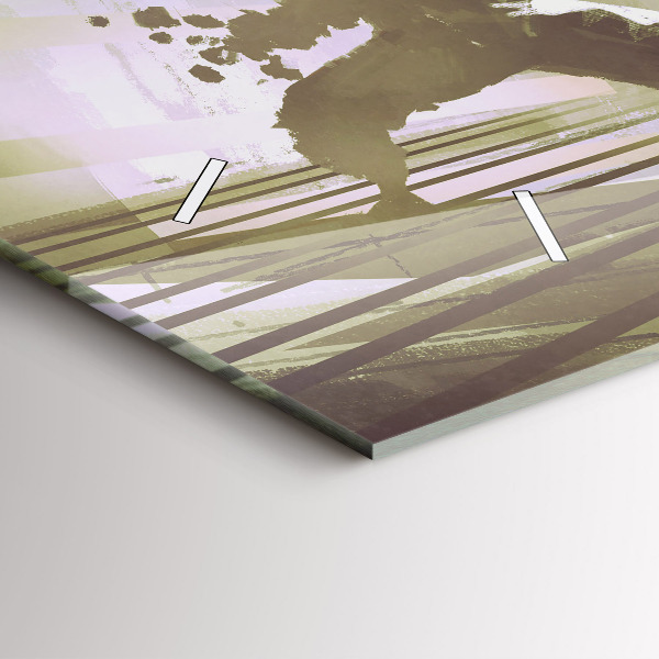 Horizontálne hodiny Boj robota a samuraja