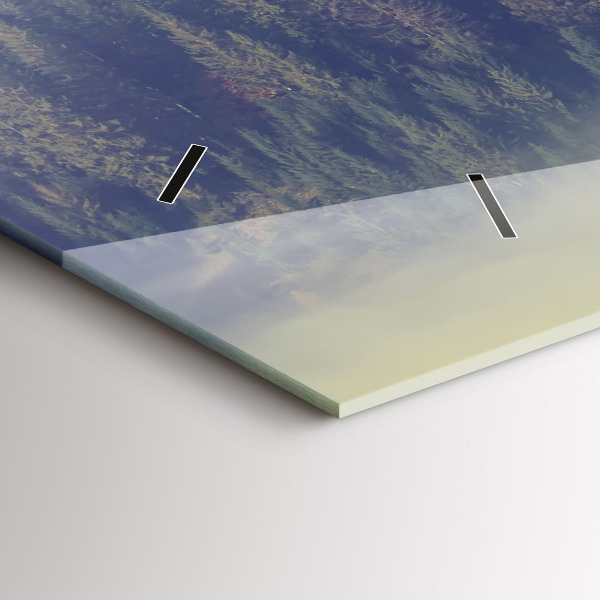 Horizontálne hodiny Hmlový orlí les