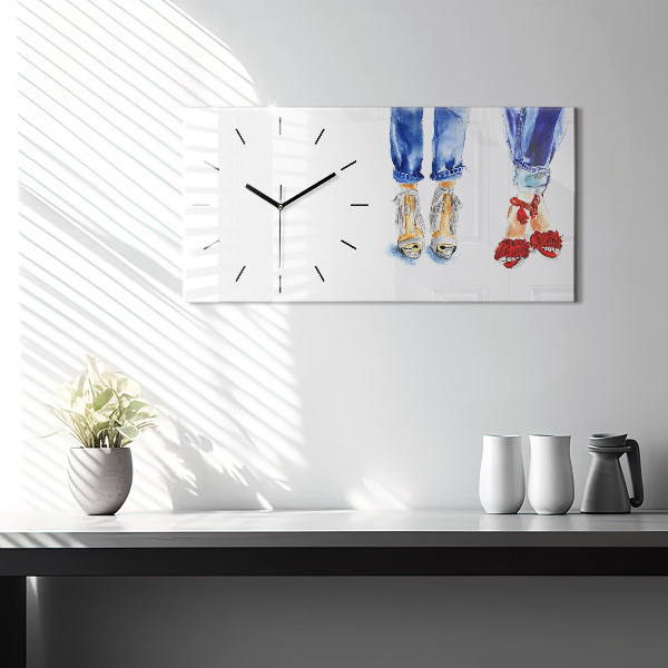 Horizontálne hodiny Dámske vysoké opätky