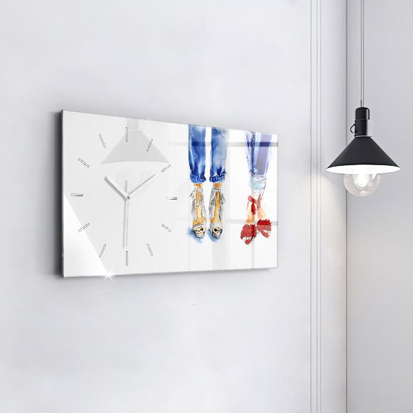 Horizontálne hodiny Dámske vysoké opätky