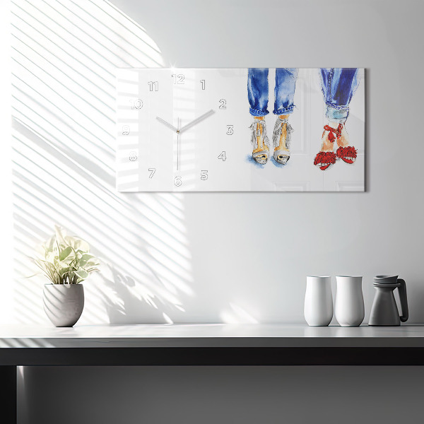 Horizontálne hodiny Dámske vysoké opätky