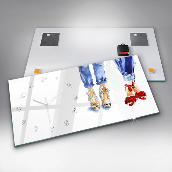 Horizontálne hodiny Dámske vysoké opätky