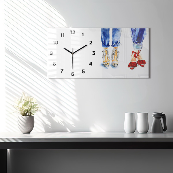 Horizontálne hodiny Dámske vysoké opätky