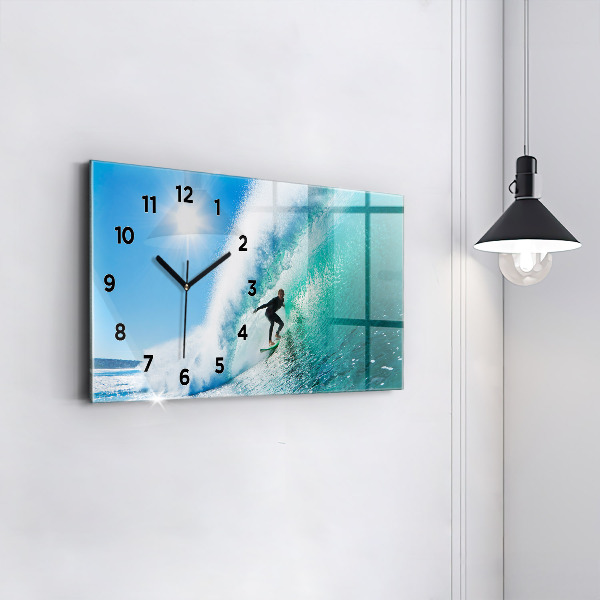 Horizontálne hodiny Surfovanie na Havaji