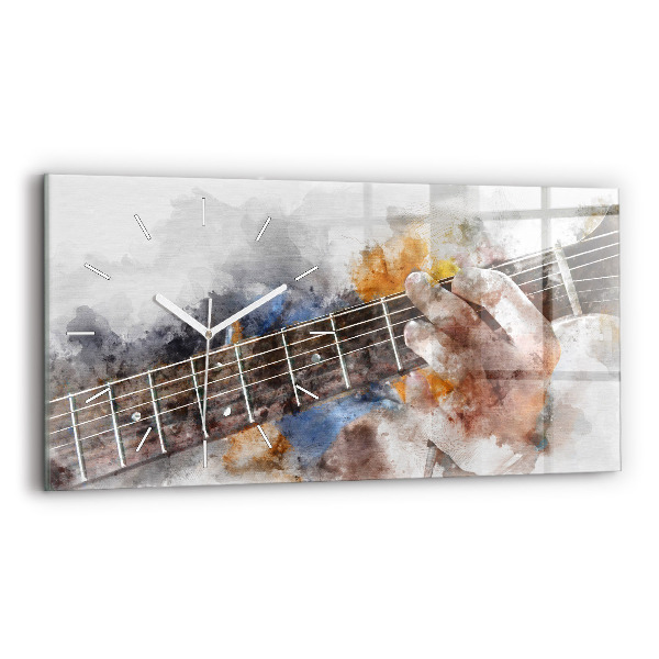 Horizontálne hodiny Gitara