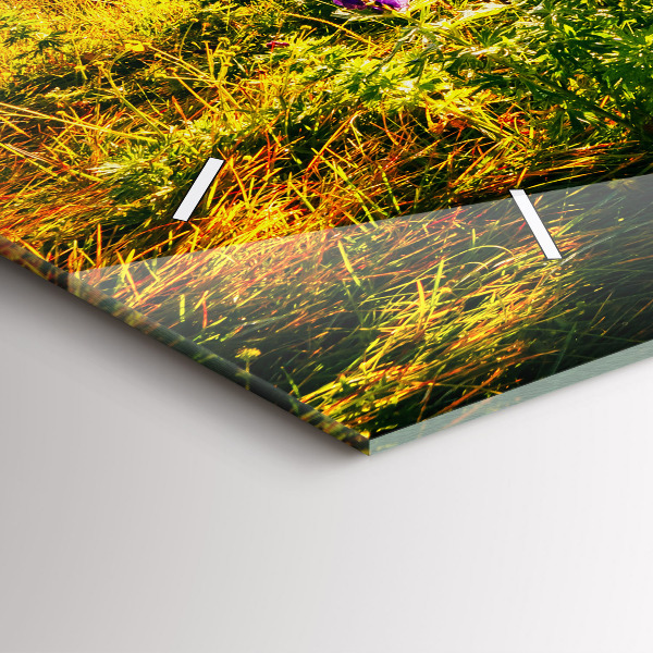 Horizontálne hodiny Levanduľová lúka