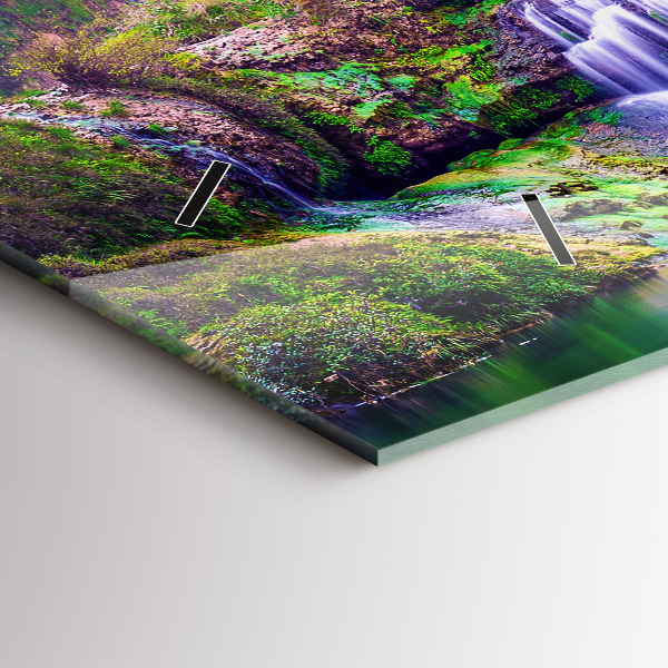 Horizontálne hodiny Vodopád Jiulong v Číne