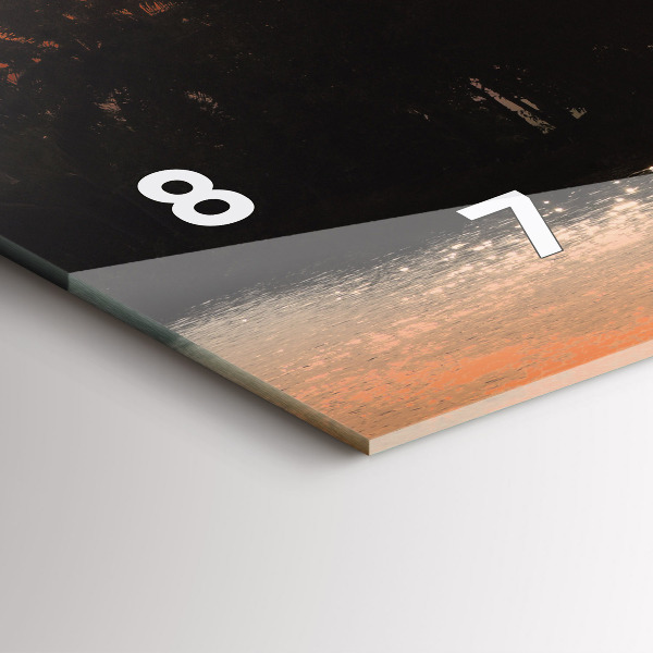 Horizontálne hodiny Dovolenka palmy pri západe slnka