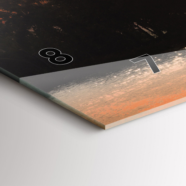 Horizontálne hodiny Dovolenka palmy pri západe slnka