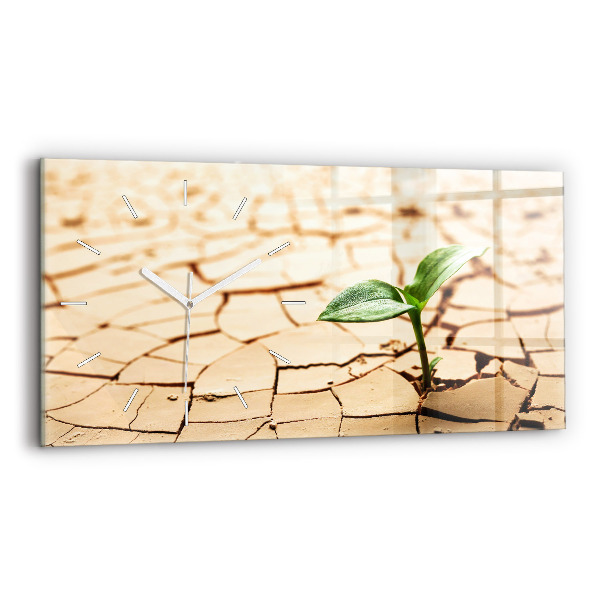 Horizontálne hodiny Zasaďte do suchej pôdy