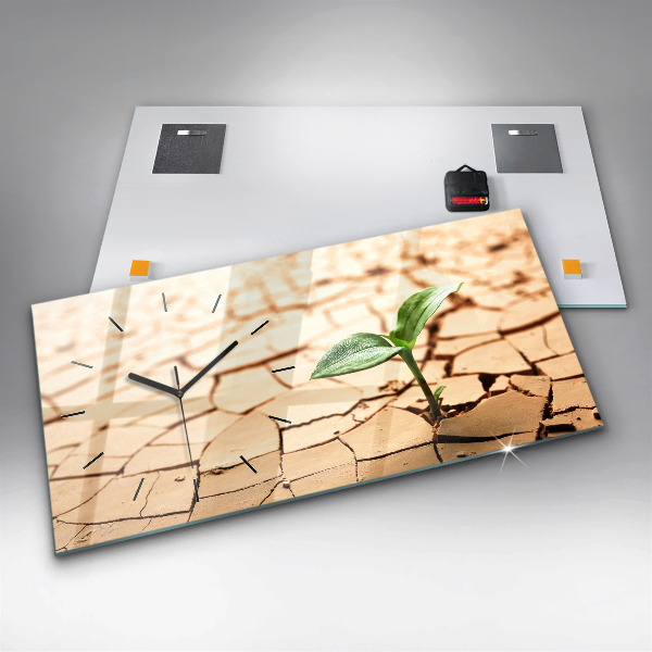 Horizontálne hodiny Zasaďte do suchej pôdy