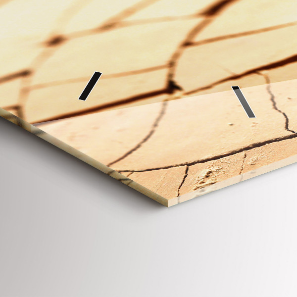 Horizontálne hodiny Zasaďte do suchej pôdy